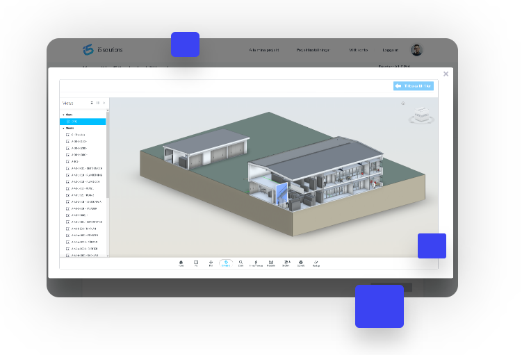 2D-3D viewer & BIM funktioner